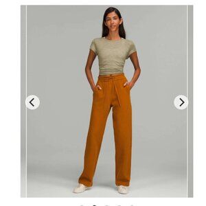 COPY - Lululemon Loungeful Straight Leg Pant - Butternut Brown, Size 10, Fleece…